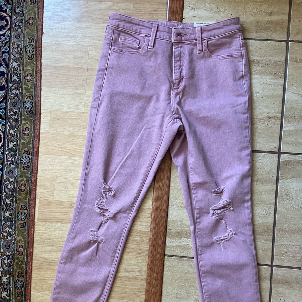 Distressed jeans